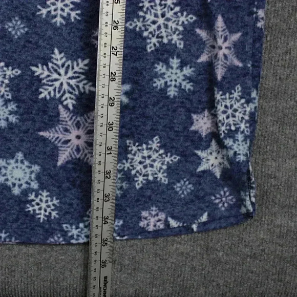 CARISMA fleece pajama top XL blue with‎ white snowflakes - Picture 7 of 10